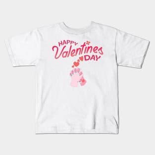 Happy Valentines Day - Hands Together! Kids T-Shirt